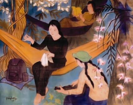 Mémoire du temps , à la mémoire de la peintre Vu Giang Huong